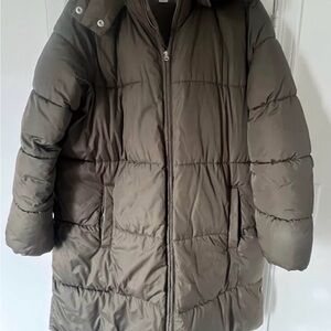 NEW Womens Old Navy Olive Puffer Jacket size XL
